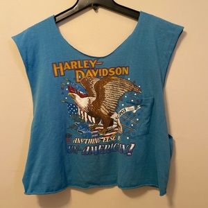 Vintage Harley Davidson cut off t shirt
